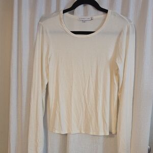 Sincerely Jules Cream Long Sleeve Top